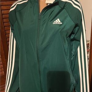 Adidas collegiate green jacket